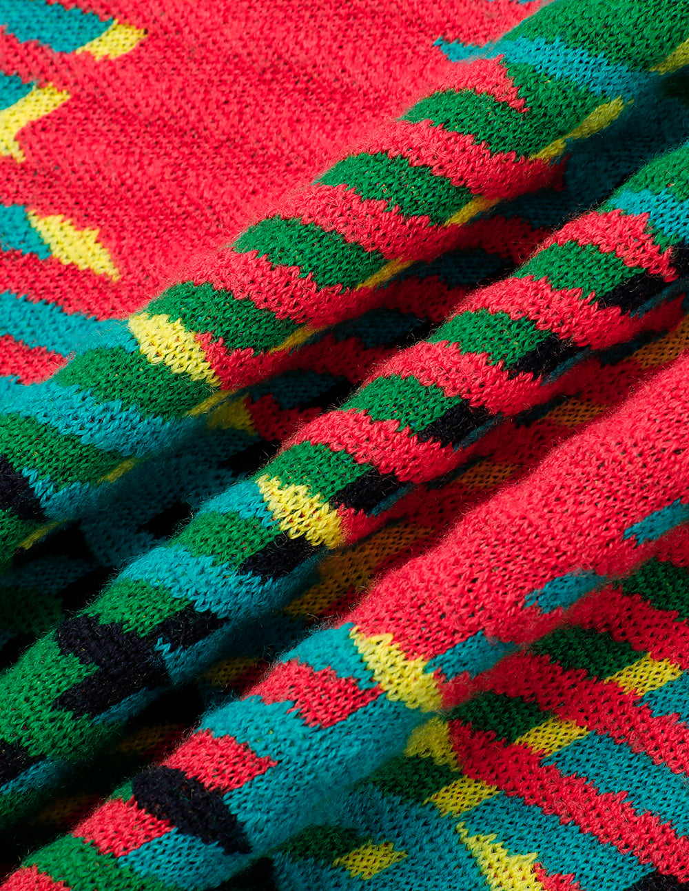 MARYLING Colourful  Plaid Knitted Skirt