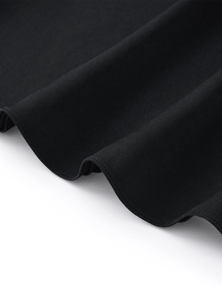 MARYLING Black asymmetric chain evening dress