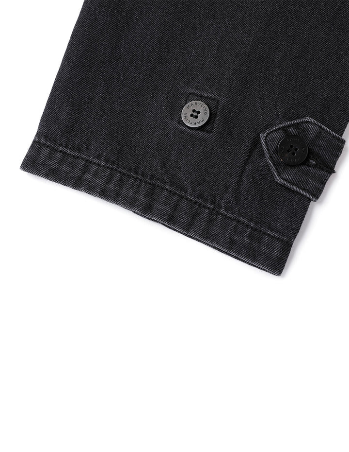 Maryling Black Tapered Feet Cropped Jeans