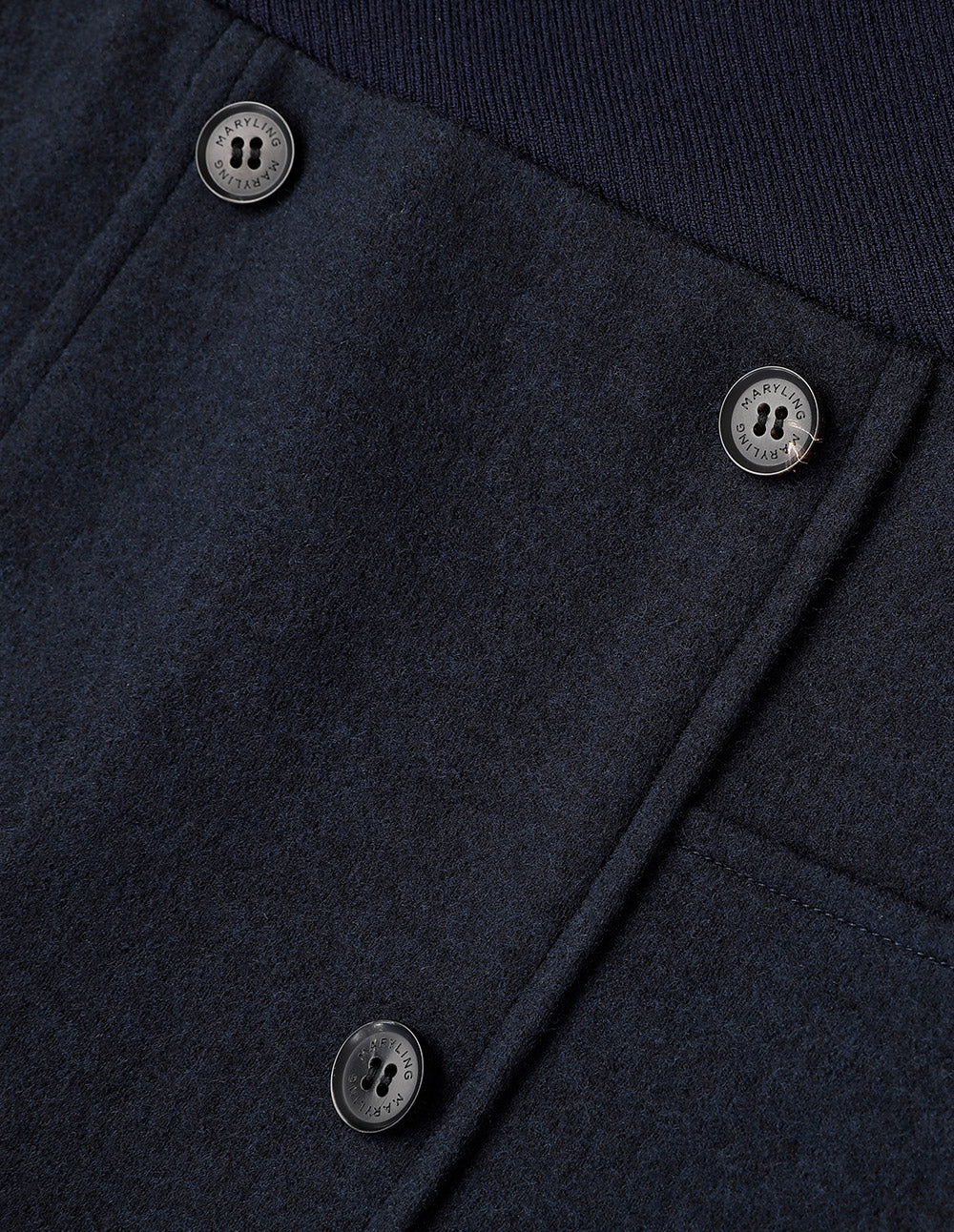 MARYLING midnight blue V-neck hollow shift knit dress