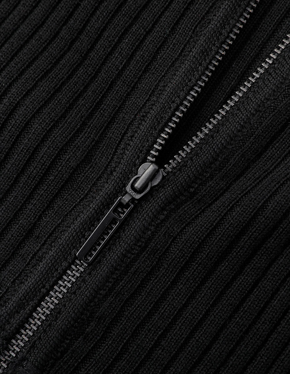 Maryling Black Slim Fit Knitted Dress