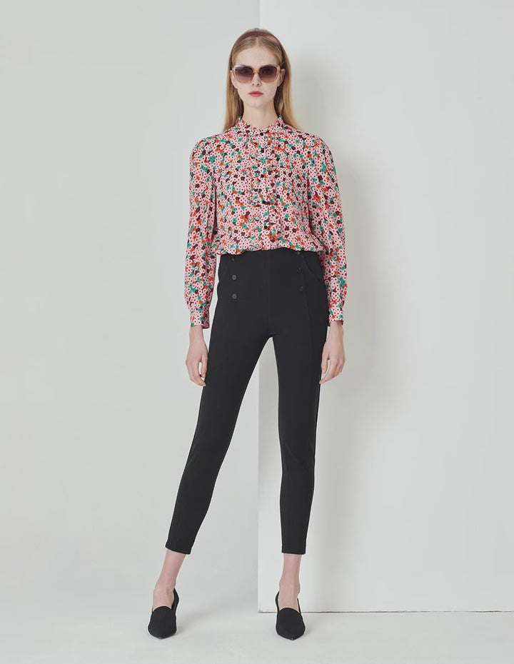MARYLING  Black Stretch Skinny Pants