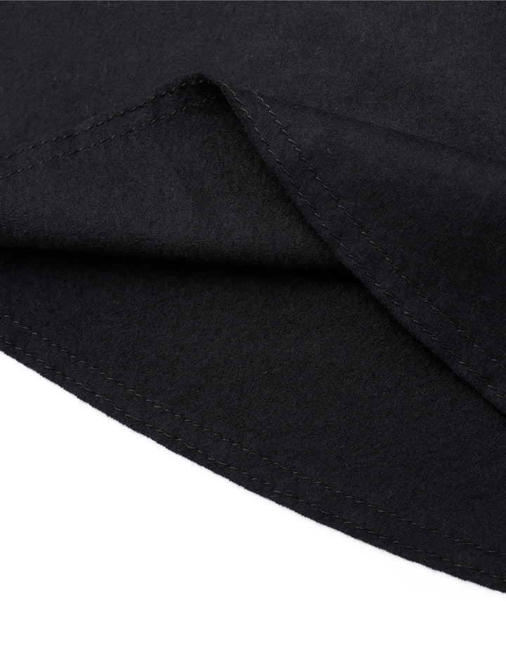 Maryling Black Slim Fit Knitted Dress