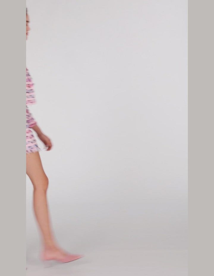 MARYLING Single-Breasted Notch-Lapel Crop Jacket