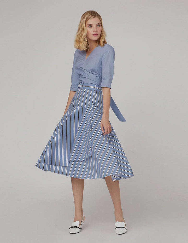 MARYLING Bow back v-neck top