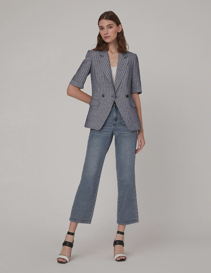 MARYLING Black buttons and mid-sleeve