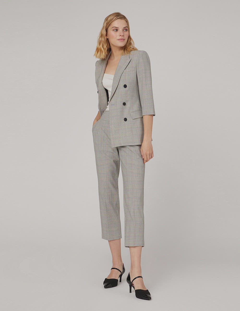 MARYLING V-shaped wide waist suit trousers