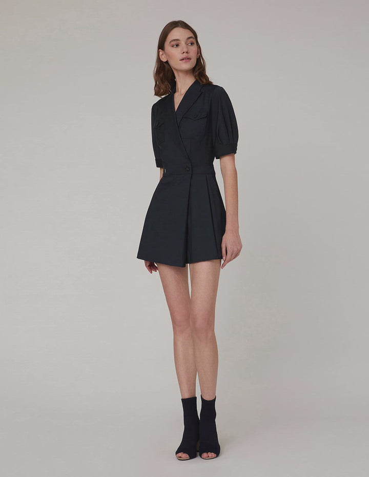 MARYLING Lapel Collar Double Breasted Jumpsuit